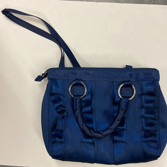 Harvey’s Elegant Navy Blue Handbag - Picture 4 of 5